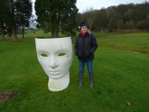 Sharon and a face